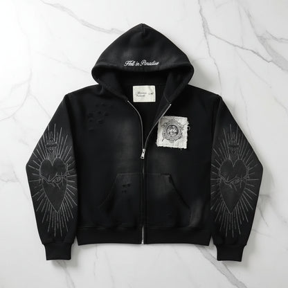 Damska Oversizowa Bluza Swetrowa Kapturem Długi Sweter