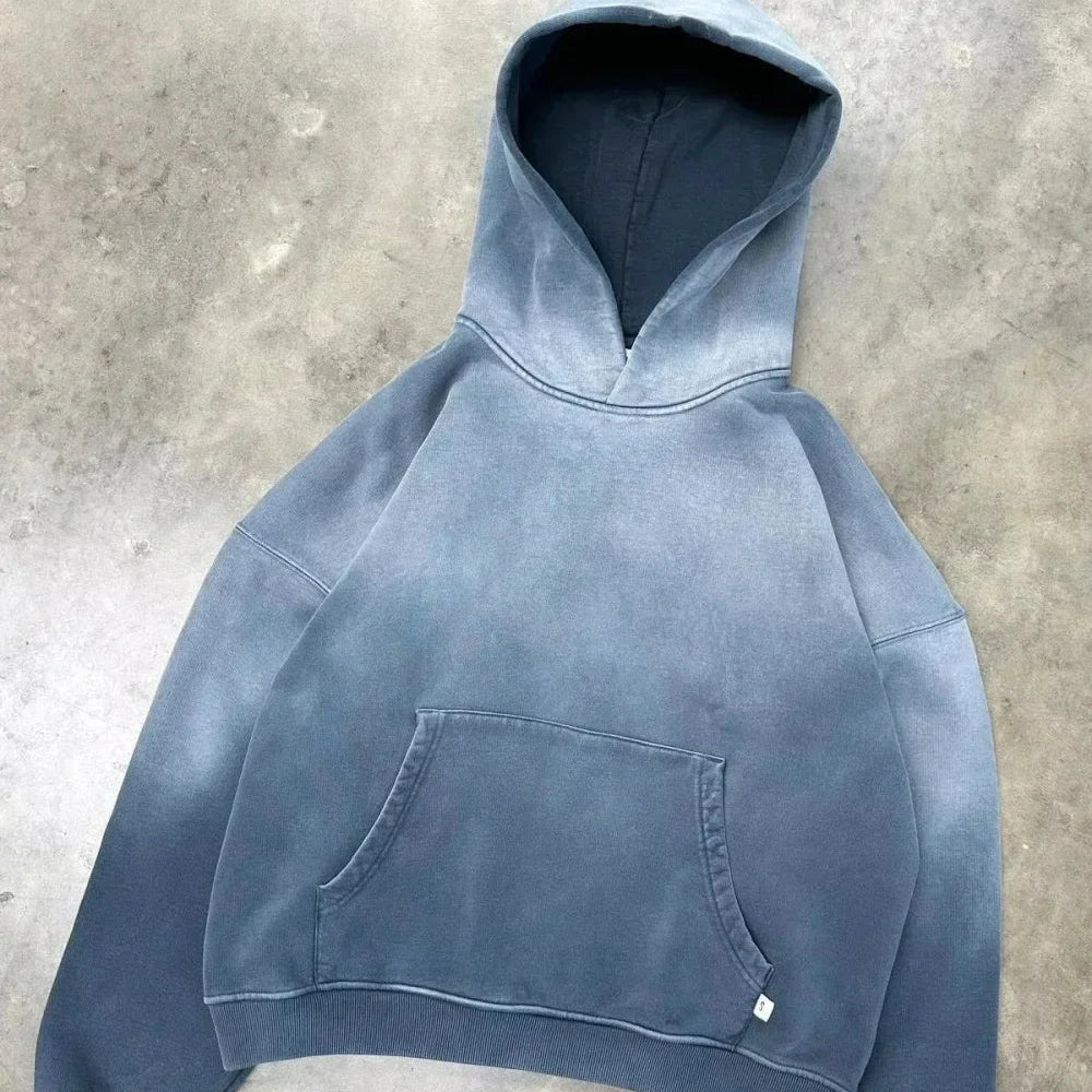 Damska Oversizowa Bluza Swetrowa Kapturem Długi Sweter