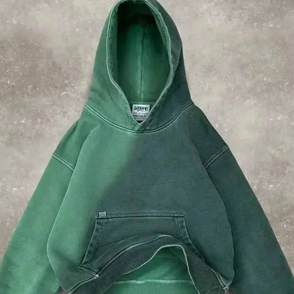 Damska Oversizowa Bluza Swetrowa Kapturem Długi Sweter