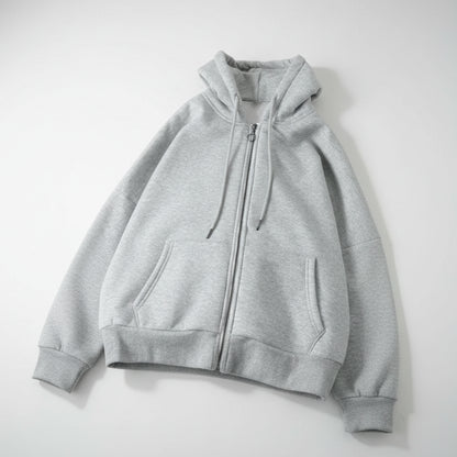 Damska Oversizowa Bluza Swetrowa Kapturem Długi Sweter