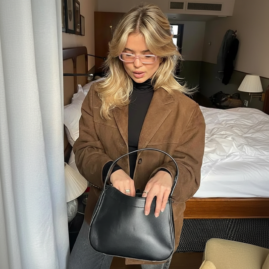 Płaszcz Damski Zamszowy Oversize Brązowy Trencz Jesień Zimę