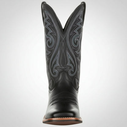 Buty Męskie Kowbojskie Długie Wygodne Skórzane Obuwie