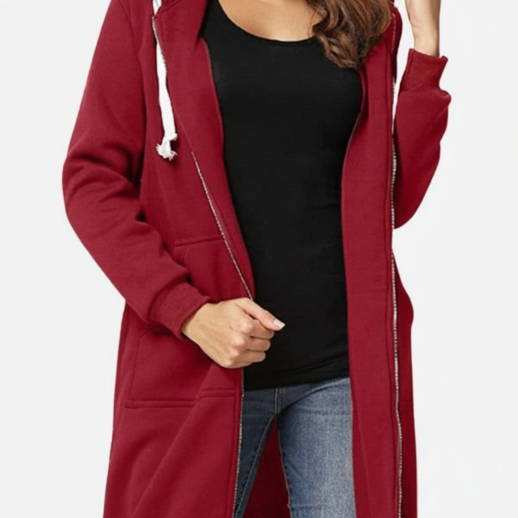 Damska Dluga Lekka Jacket Wygodna Oversize