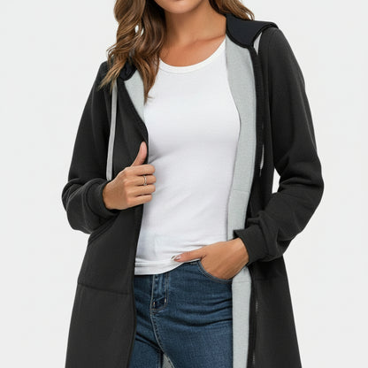 Damska Dluga Lekka Jacket Wygodna Oversize