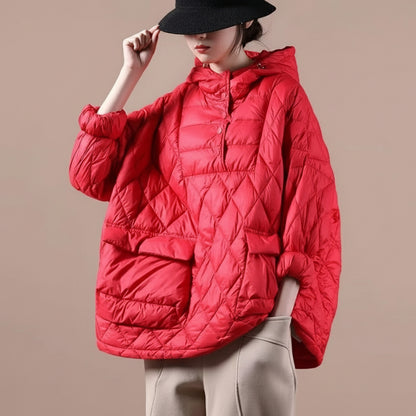 Damska Pikowana Kurtka Puffer Krótka Oversize