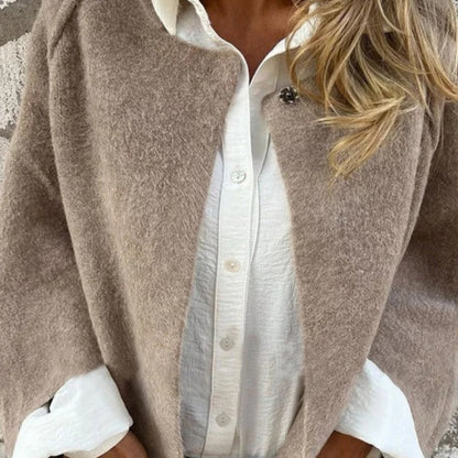 Damska Kurtka Sztuczne Futro Oversized Lekka