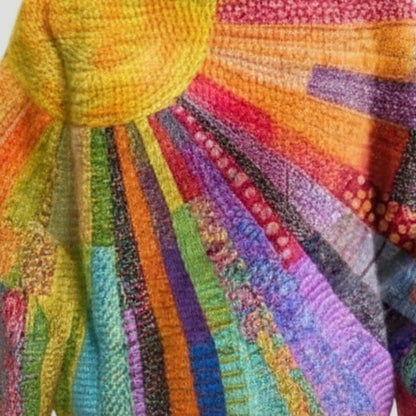 Sweter Damski Dziany Golf Oversize Ciepły Stylowy