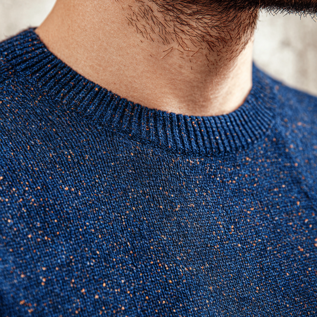 Sweter z długim rękawem dla mężczyzn, dzianina