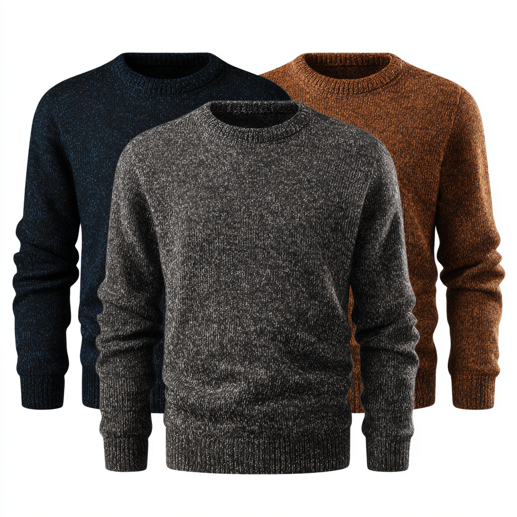 Przytulny sweter z długimi rękawami nazywa się swetrem męskim.