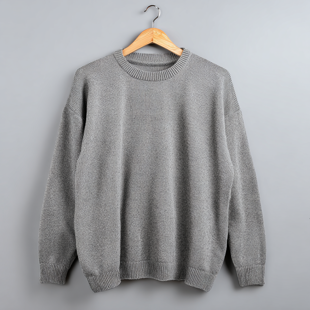 Sweter z długim rękawem dla mężczyzn, dzianina